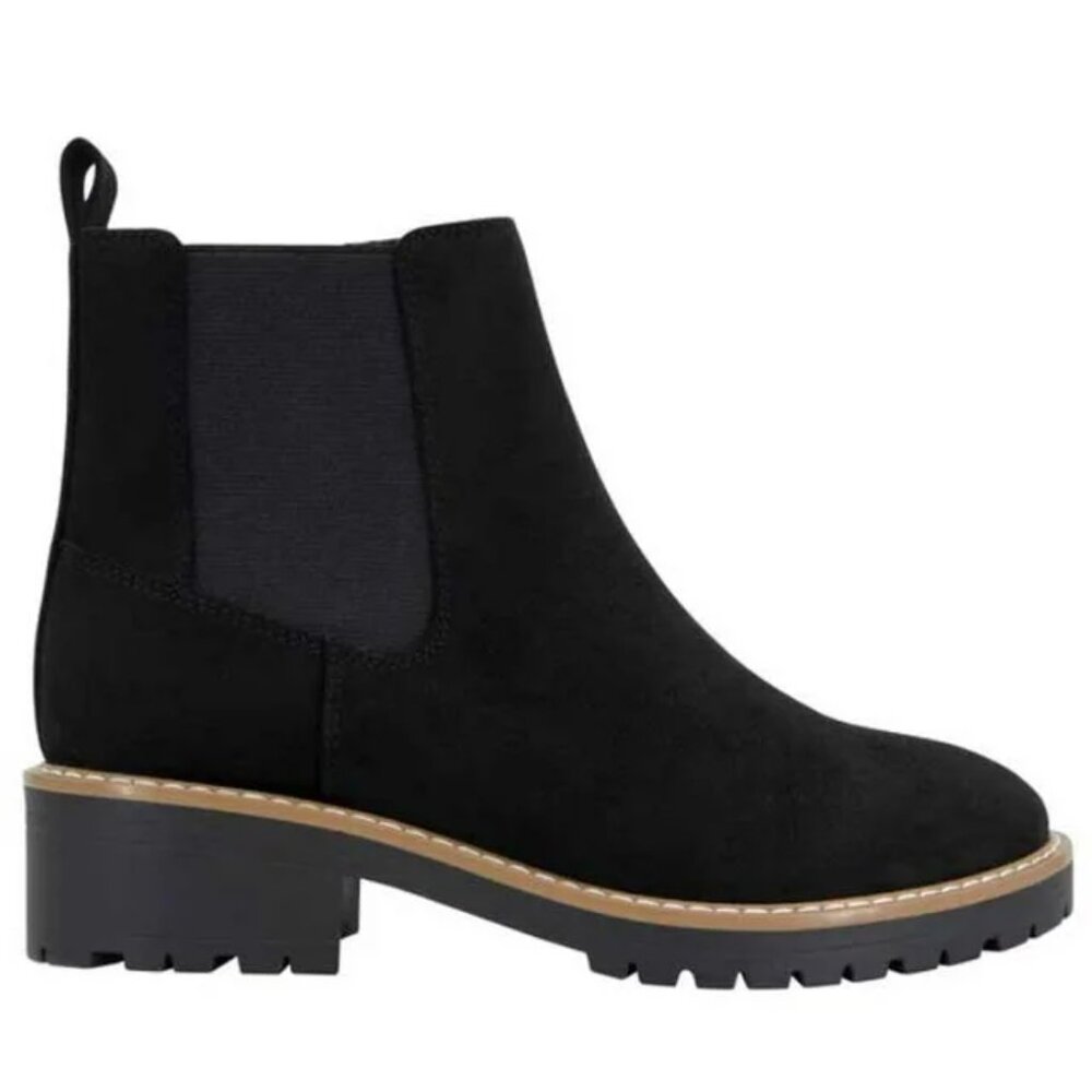 Kensie Kayla Ladies Faux Suede Boot - Black - Size 6.5 - Brand New in Box - Picture 3 of 4